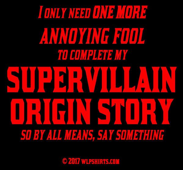 Supervillian Origin T-Shirt
