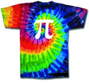 Tie Dyed Pi Shirt